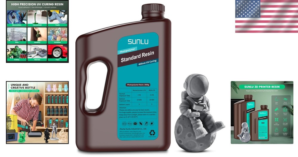 3D Printer Resin, Low Shrinkage, High Precision