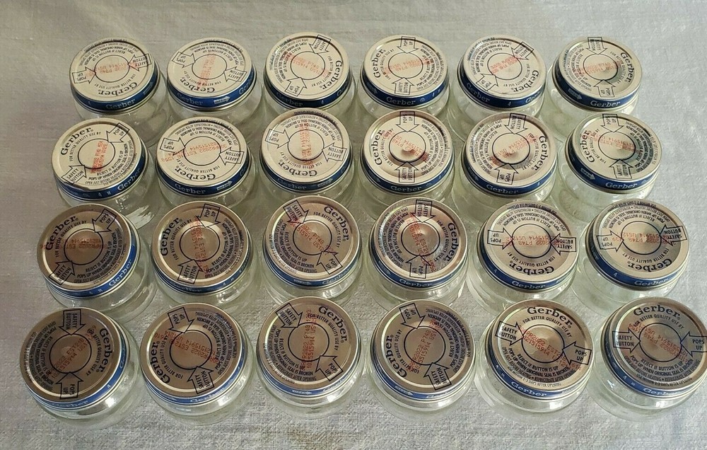 Empty Gerber 2.5 oz Baby Jars