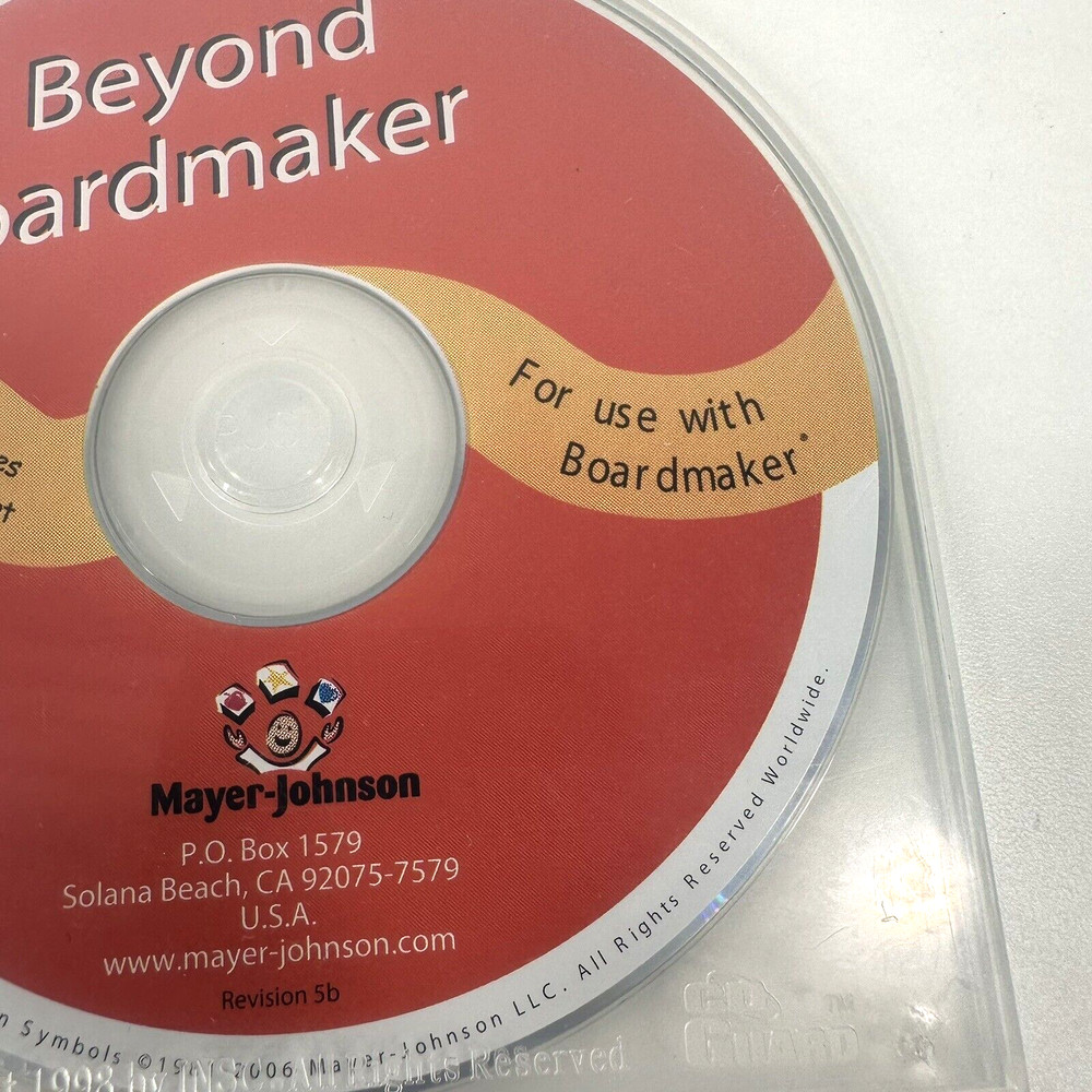 Beyond Boardmaker CD Disc - Mayer-Johnson - New - FREE SHIP