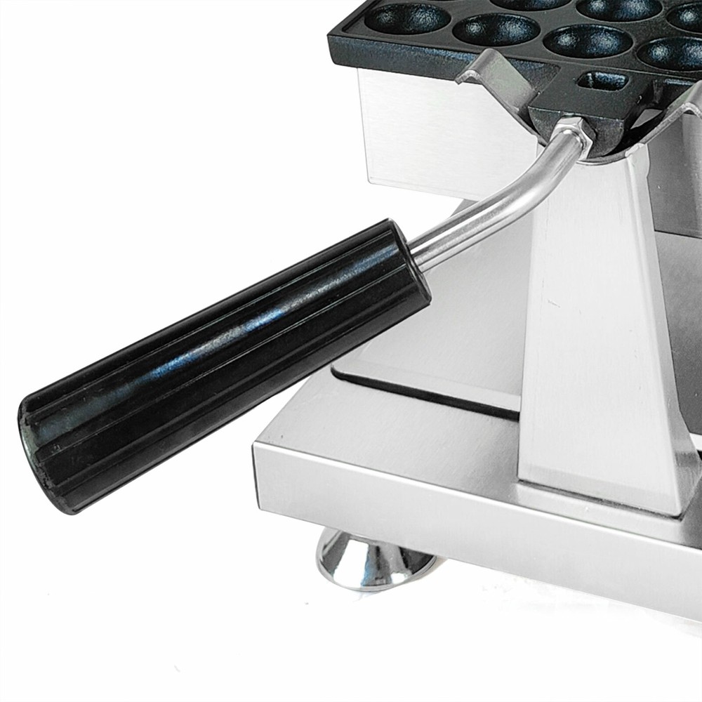 1200W Electric Egg Waffle Maker Double-Sided Heating Considerate Design Silver