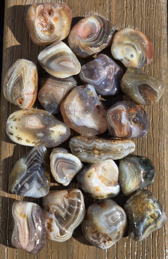 Botswana Agate Selects - GREATEST - Rough, Natural, Not Polished A+ Grade
