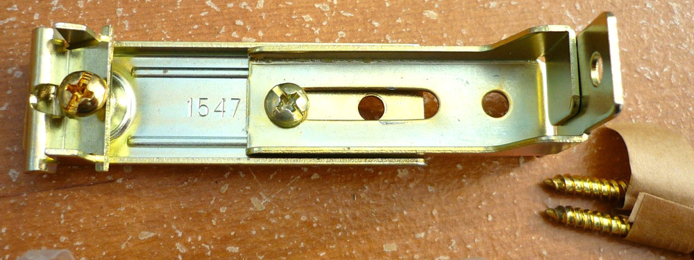 (2) Graber Decorative Traverse Rod Support Brackets for Inner Telescoping Rod