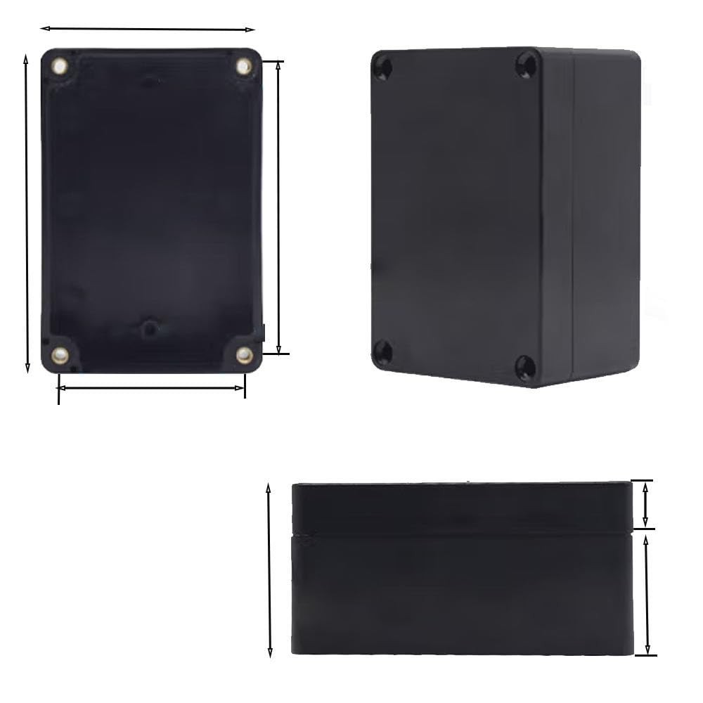 High-Quality Junction Box for Electronics - Durable ABS Construction, Black