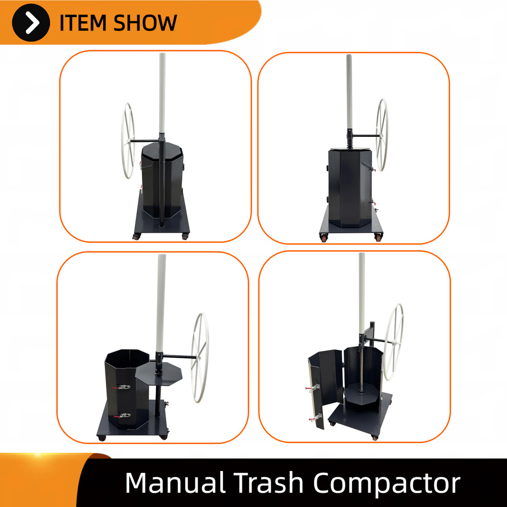 Waste Volume Reduction Compactor Manual Trash Press Machine for Home Use