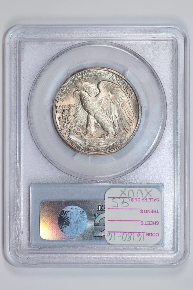 1945-D WALKING LIBERTY HALF DOLLAR PCGS MS64