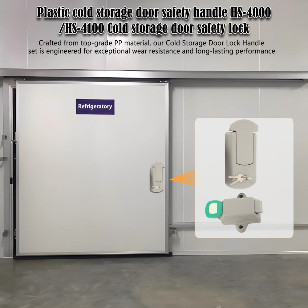 Cold Storage Doors Lock Handle PP Material Universal Freezer Door Lock Handle