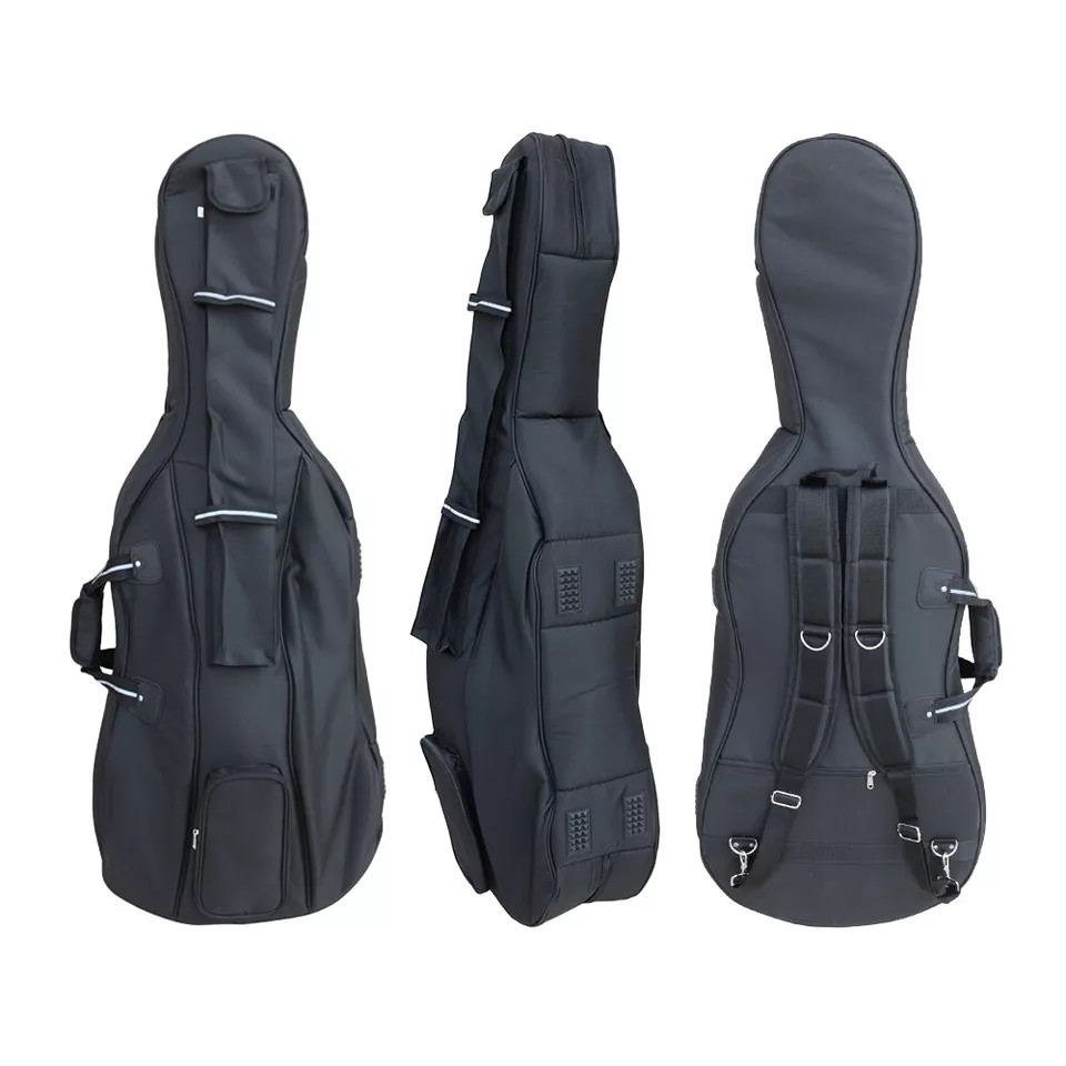 4/4 Cello Case Thickened Soft Bag Cello Bag Multiple Pocket adjustable backpack