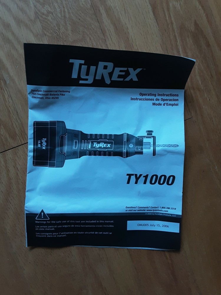 Tyrex TY1000 Cut out tool
