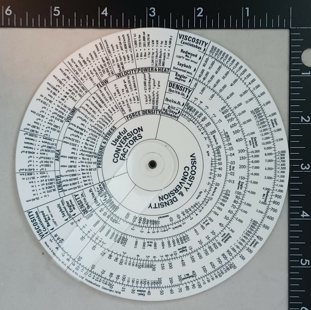 M.H. Mear & Co. COMPREHENSIVE Conversion Circular Calculator, England -I