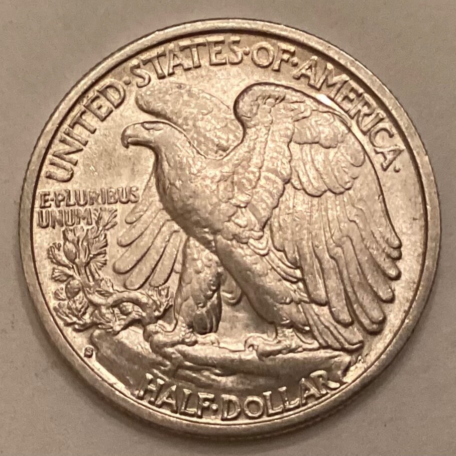 1939 S Walking Liberty Half Dollar cd -