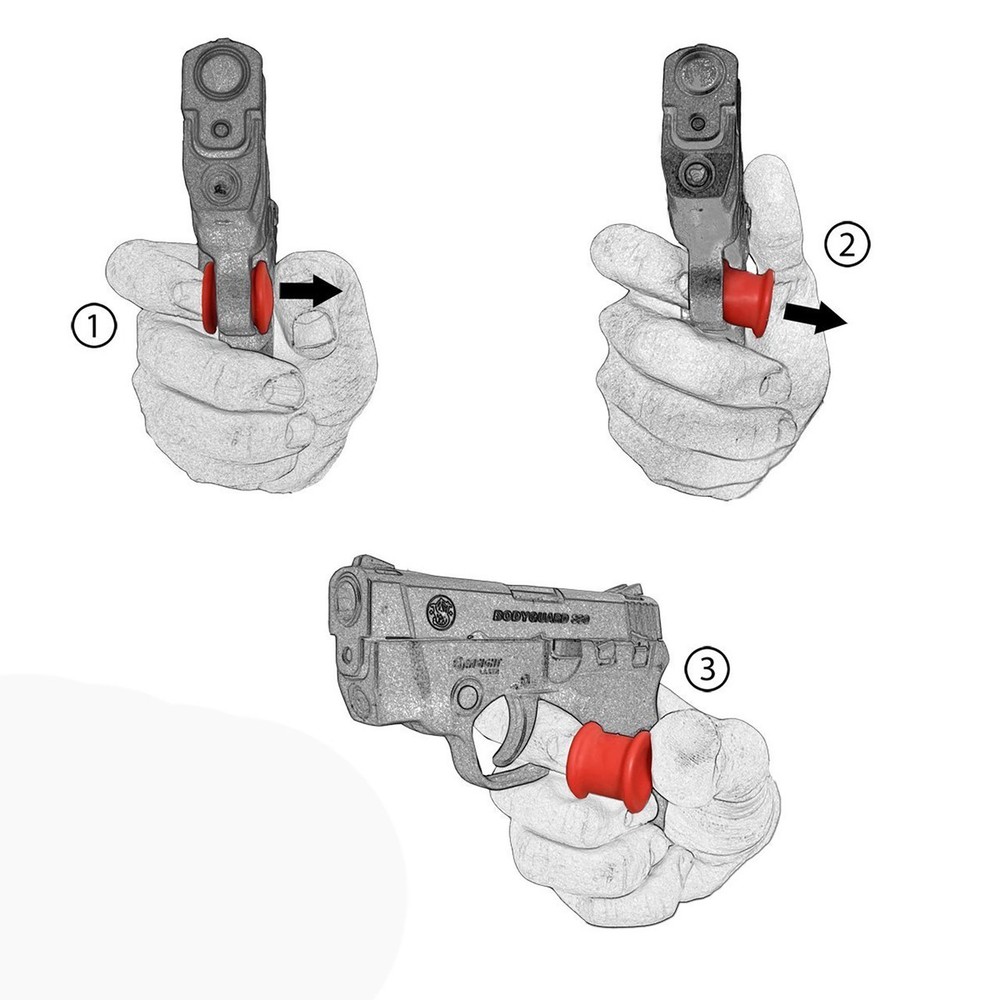 Garrison Grip Micro Trigger Stop Fits Ruger LCPII 380 Red (s16) 2 Pack