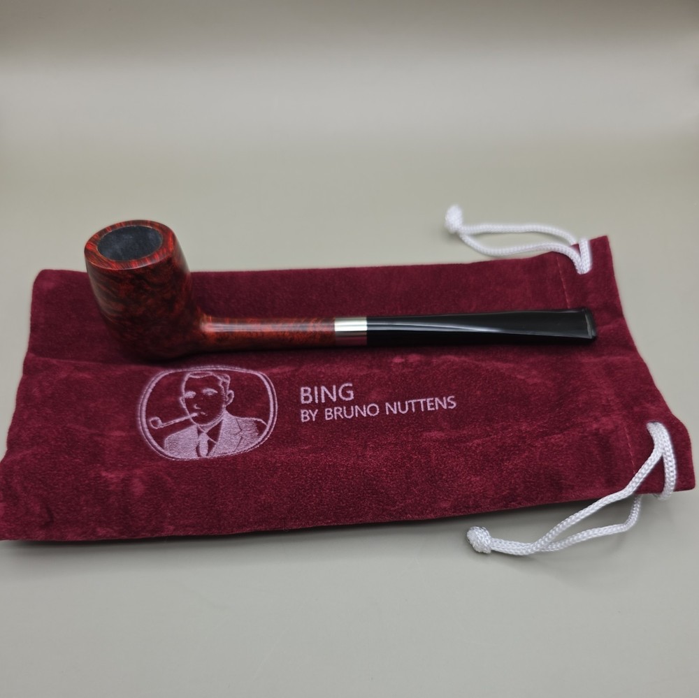 Bruno Nuttens Mini Bing B3 Smooth Billiard Briar Pipe, New