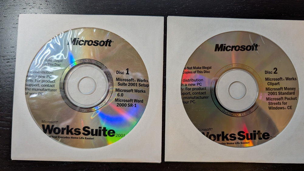 Microsoft Works Suite 2001 Full Version for Windows