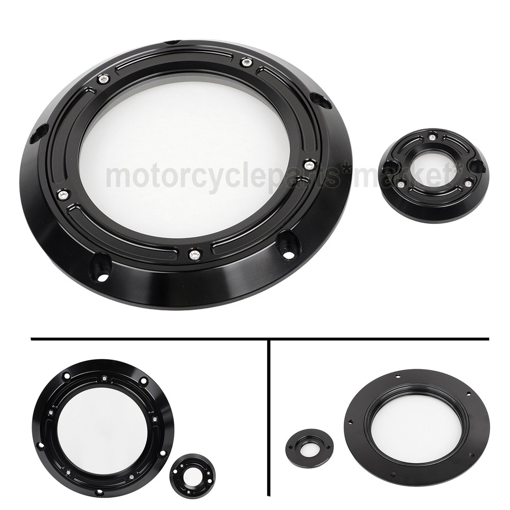 See Through CNC Engine Derby Timing Timer Cover For Harley Electra Glide FLHTCU