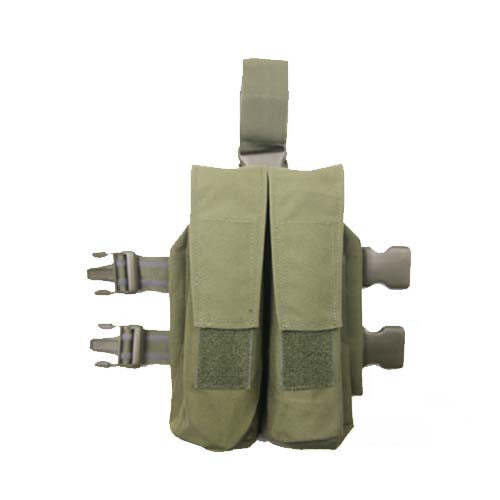 OLIVE DRAB MOLLE Double Pod Leg Pouch