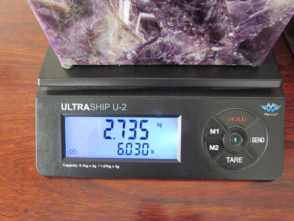 Genuine Amethyst slab lamps