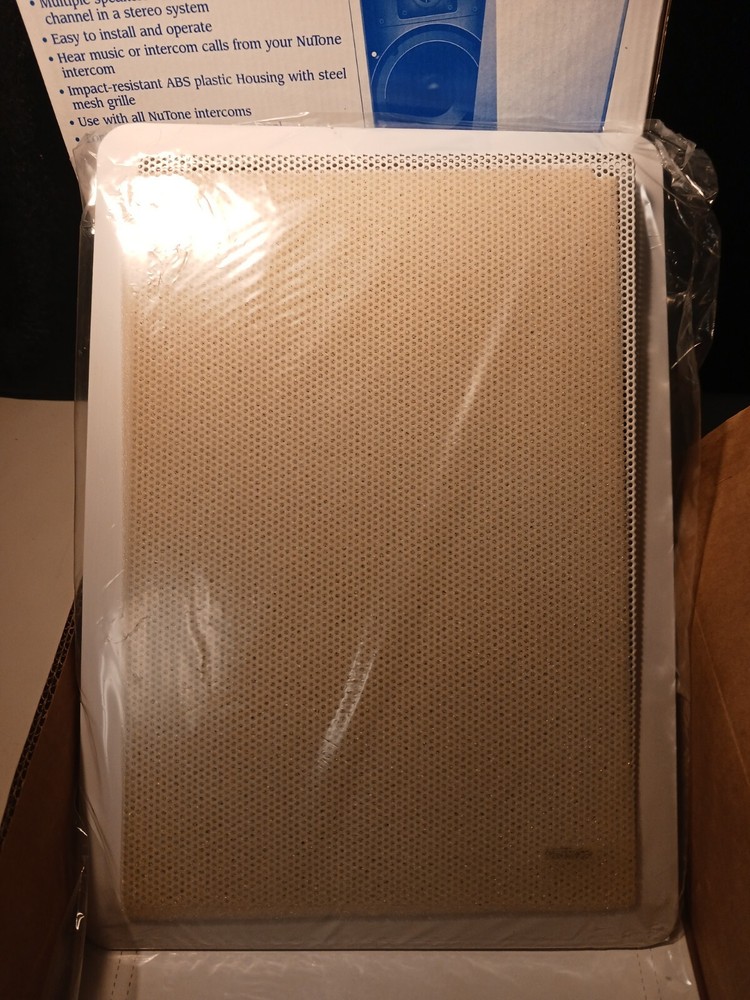 Nutone IS-908WH 8" Inside Music Distribution Speaker For Intercom NEW OPEN BOX