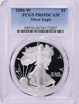 2004 - W - PCGS - PR69DCAM - $1 Eagle[B-9]