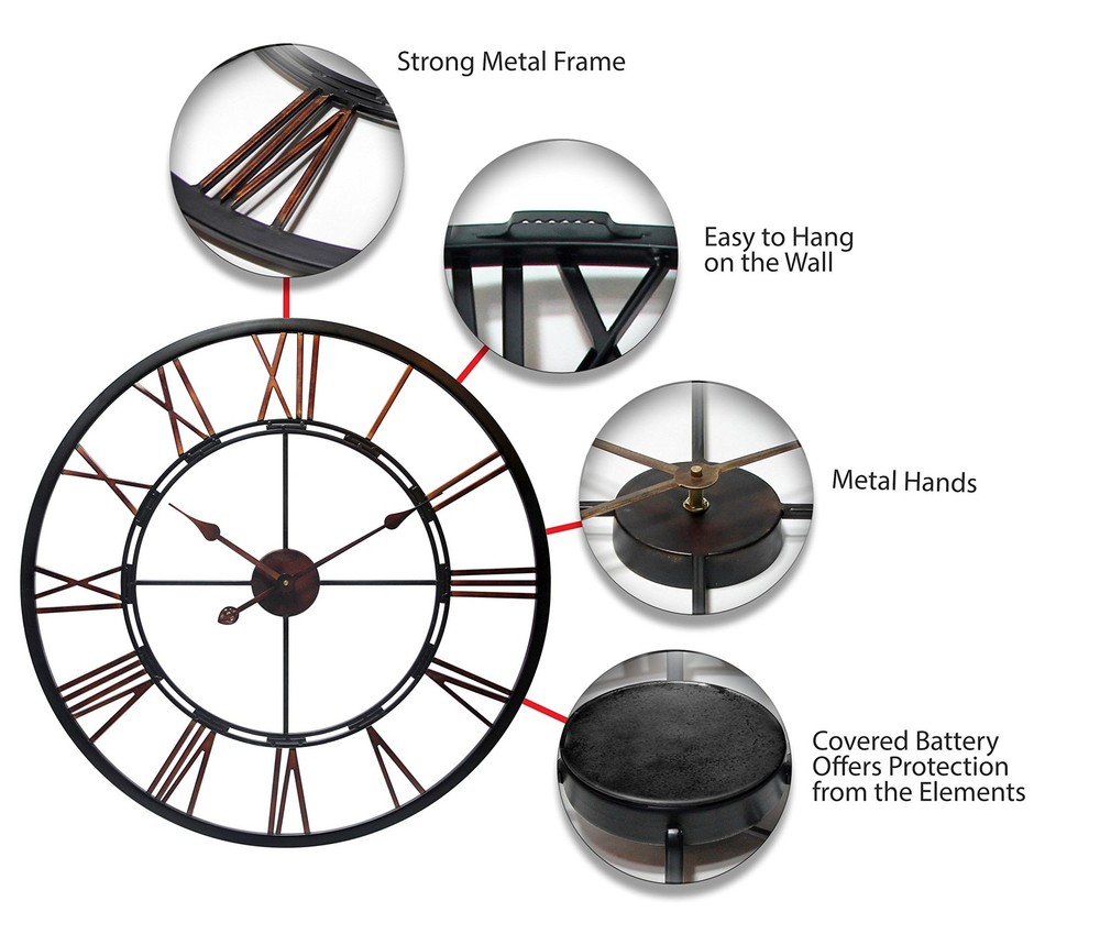 Infinity Instruments Metal Fusion Wall Clock