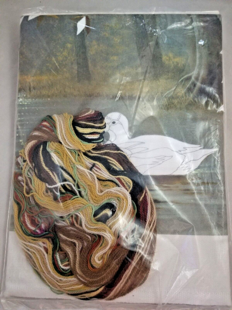 Simplicity "Duck Pond" Crewel Kit Size 22" x 18"