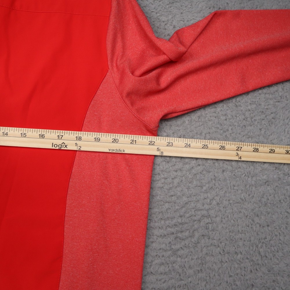 Zero Restriction Z710 Snap Pullover Mens Medium Red Heather Performance Golf