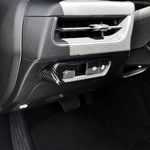 Headlight Control Panel Cover Compatible with Kia K4 2025 Carbon Fiber Pattern