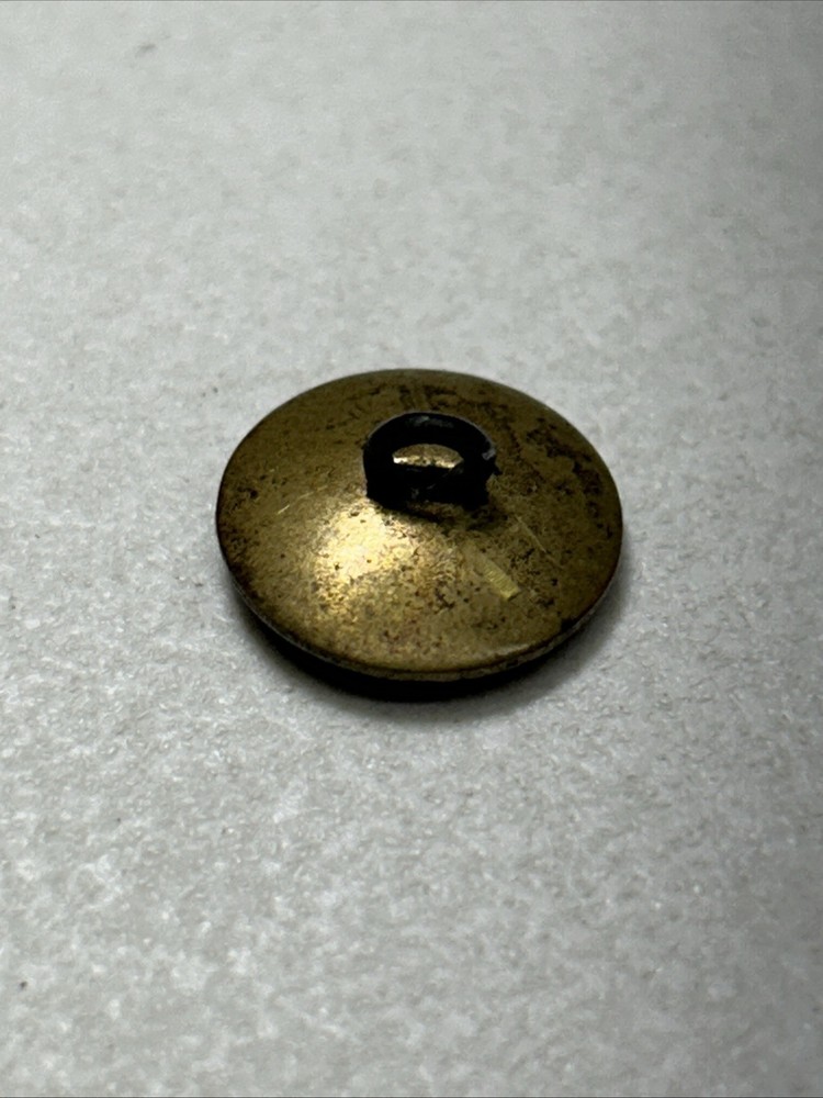 Vintage Brass Fruit Picture Sewing Button Grapes