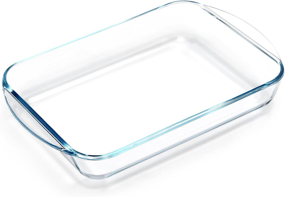 2.6 Quart Glass Baking Dish, 9X13X2.2''(Handles Included), Rectangular Baking Di