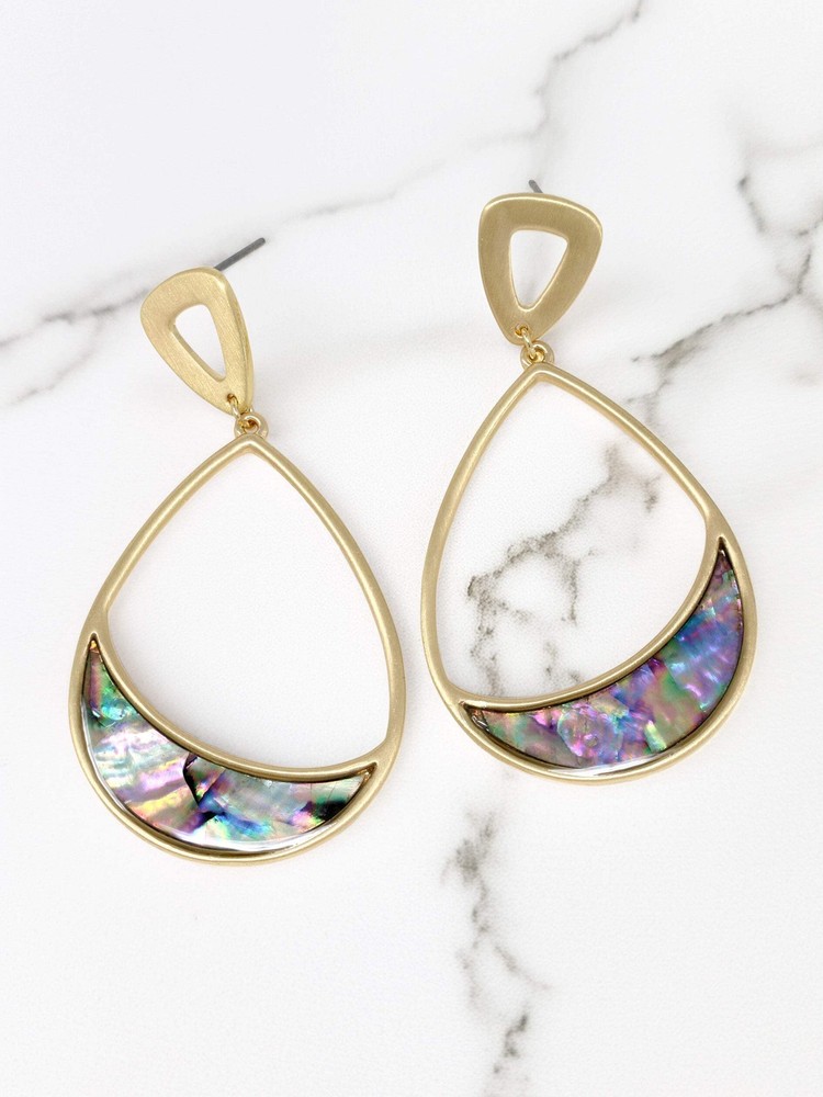 Abalone Teardrop Earrings