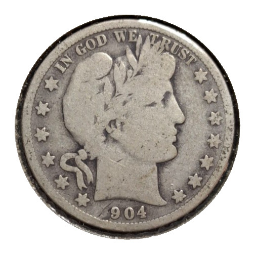 1904 s barber half dollar