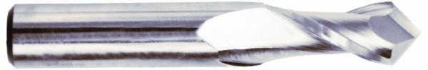 Melin Tool 2.5mm Diam, 10mm LOC, 2 Flute, 90? Point Angle, Solid Carbide Dril...