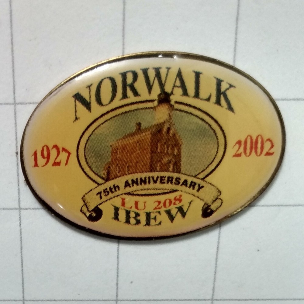 IBEW Lapel Pin Local 208 Norwalk, CT.