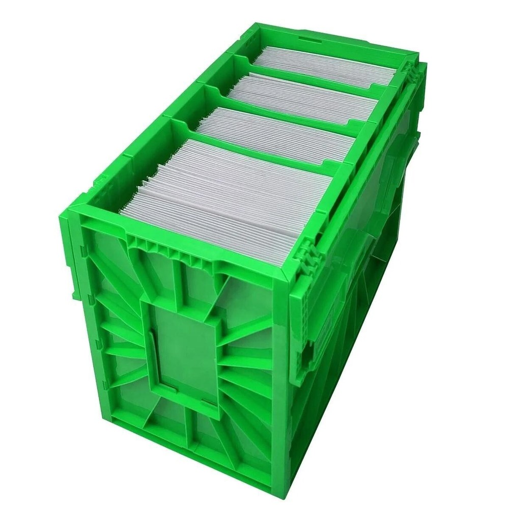 BCW Short Comic Book Bin Heavy Duty Stackable Plastic Box Holds 150 Bags Green