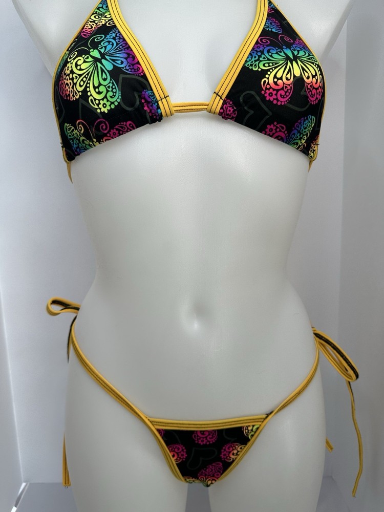 Exotic Dancer Tri Top And Thong Set