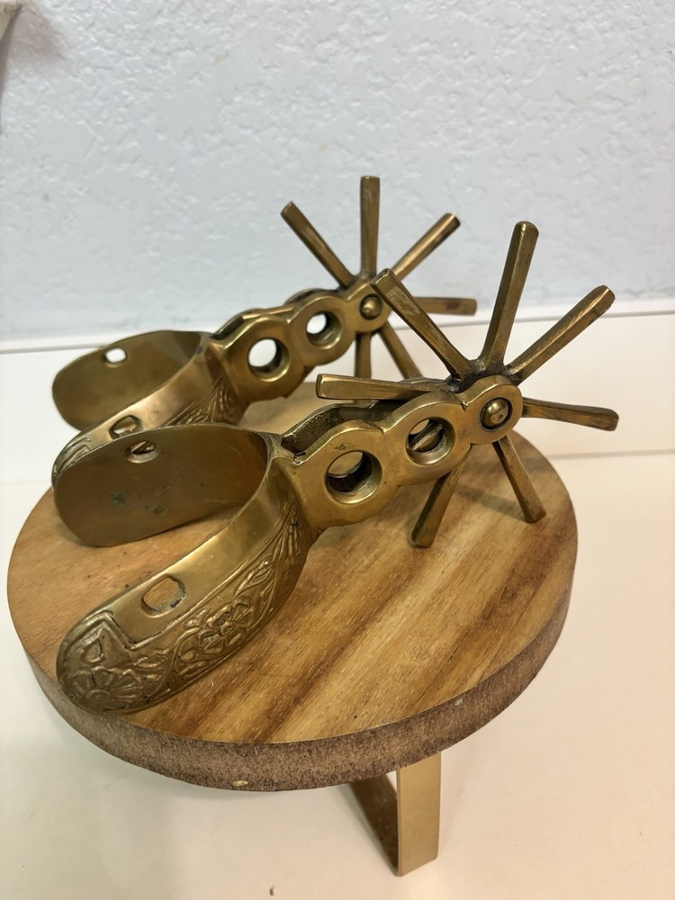Brass Floral Print Spurs