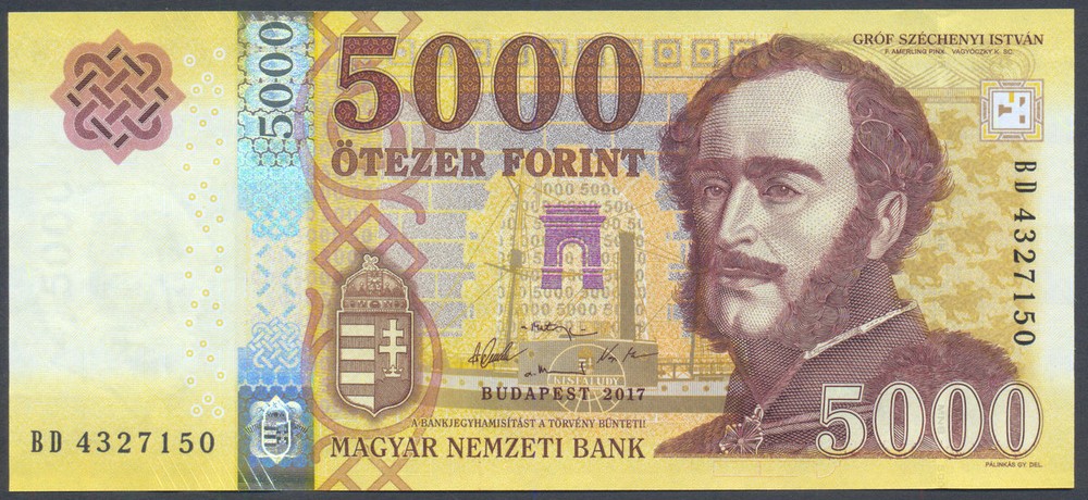 Hungary 5000 Forint 2017 UNC