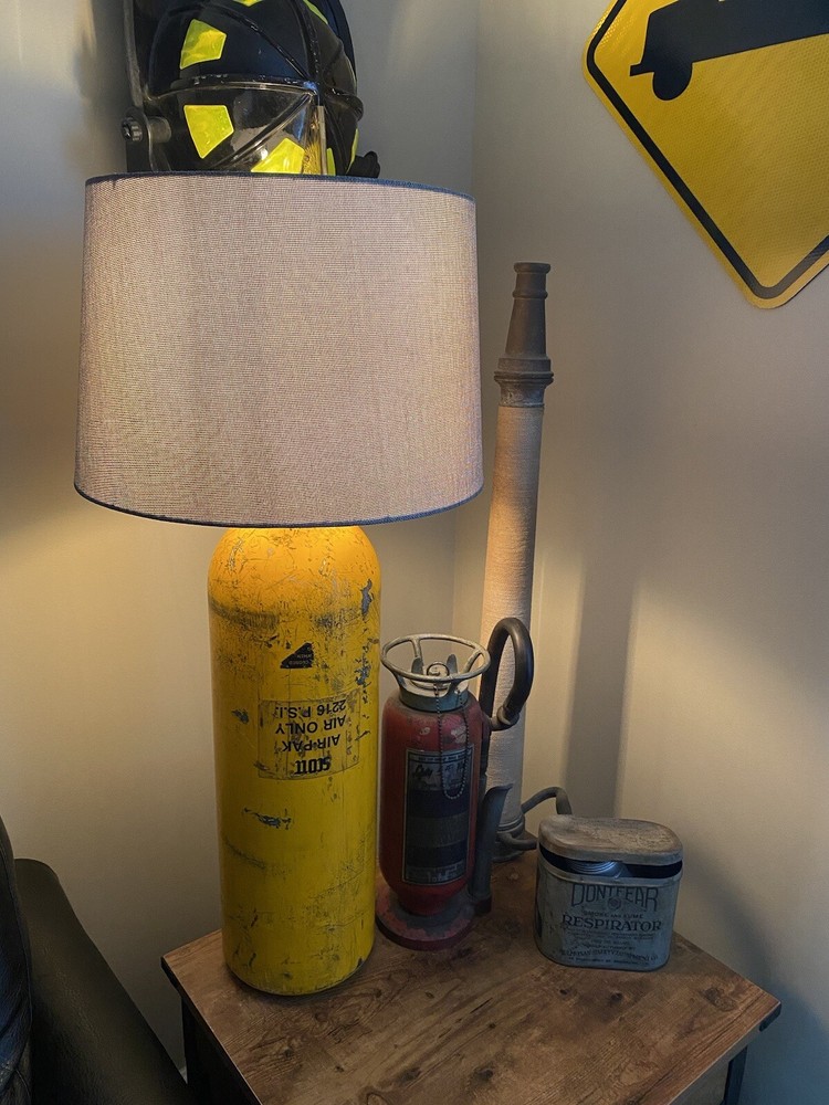 Authentic Fire Department Scott SCBA Bottle Lamp