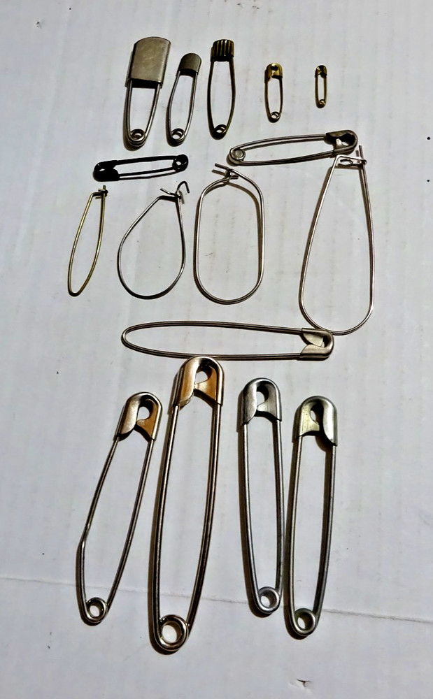 Assorted Diaper Pins, Utility Clip pins