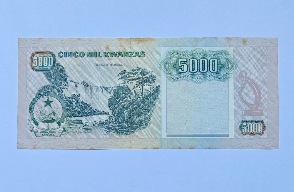 ANGOLA 5000 Kwanzas 1991 VF