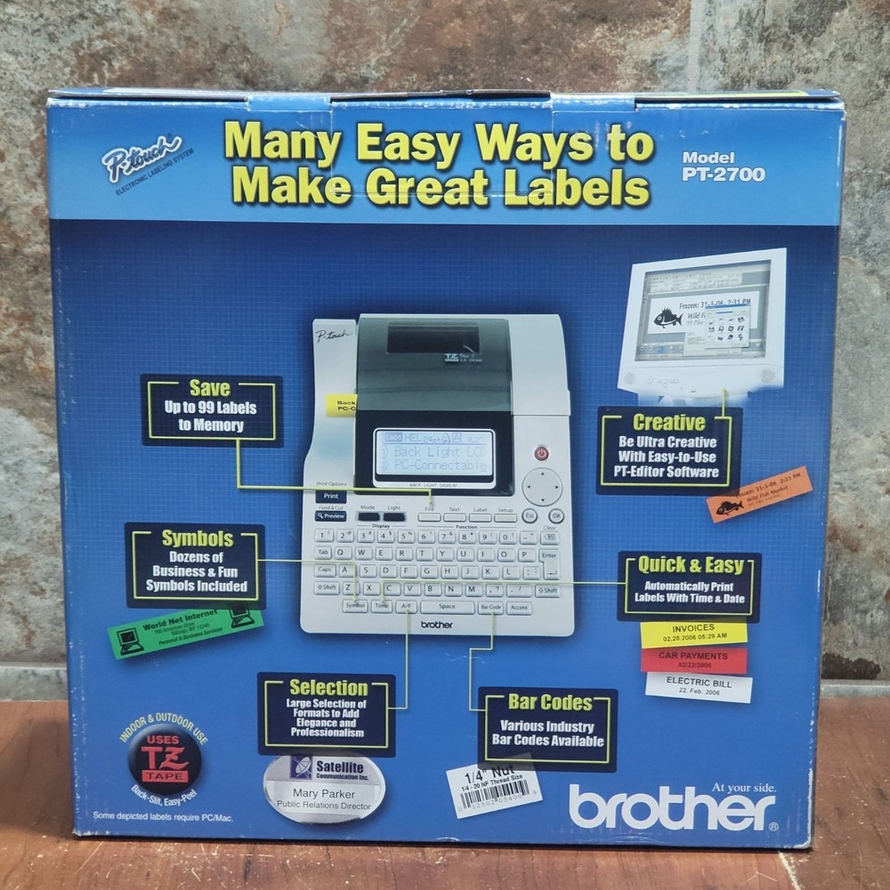 Brother PT 2700 Desktop Labeling System