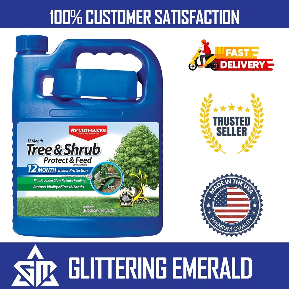 BioAdvanced Tree and Shrub, Concentrate_ protect and feed 64oz -  Rapid Shipping