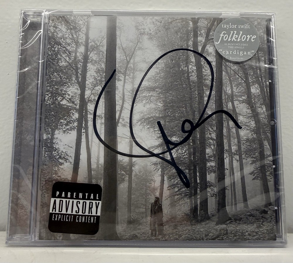 ORIGINAL Taylor Swift Signed Folklore CD Sealed