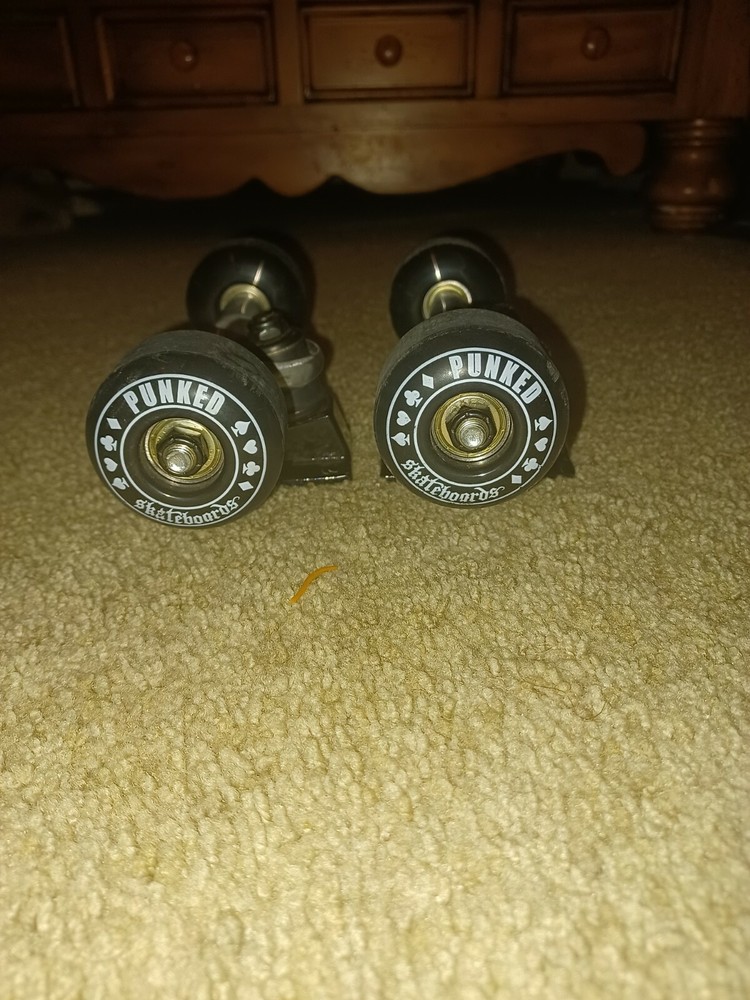 Rare Punked Skateboard Wheels Poker Suits.