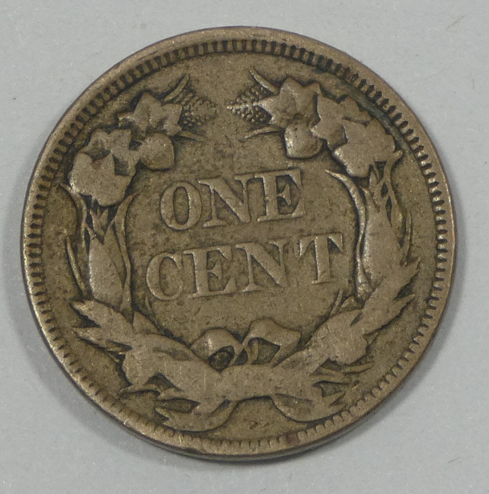 1857 Flying Eagle Small Cent FINE 1c