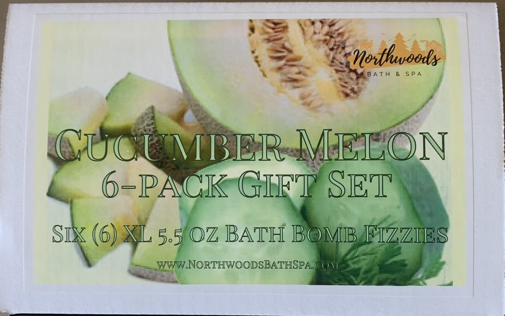 Cucumber Melon 6-pack Bath Bomb Gift Set