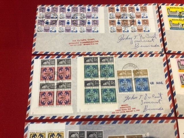 1968 Bermuda x 8 FDC