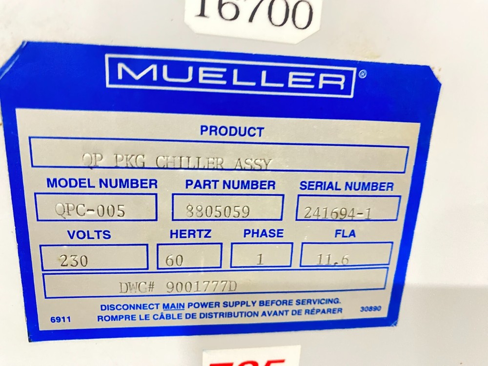 Mueller Water Chiller
