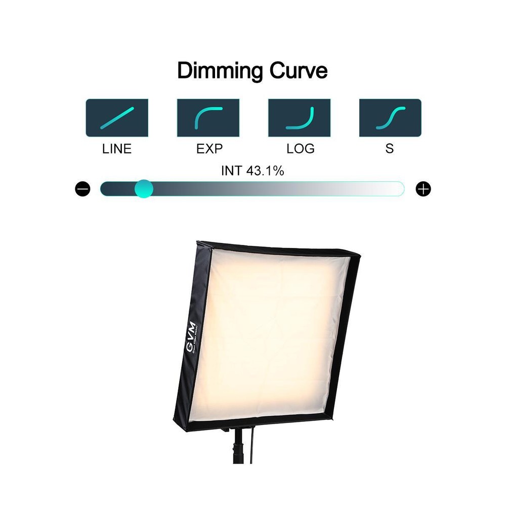 GVM B200C 200W RGB Foldable LED Fabric Video Light Panel #GVM-B200C
