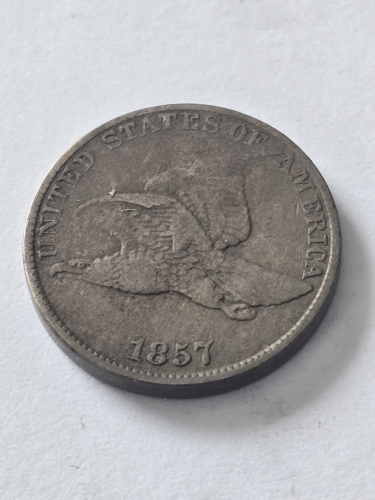 1857 Flying Eagle Cent Choice VF