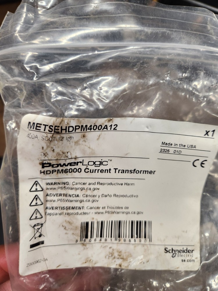 Power logic HDPM6000 Current Transformer METSEHDPM400A12